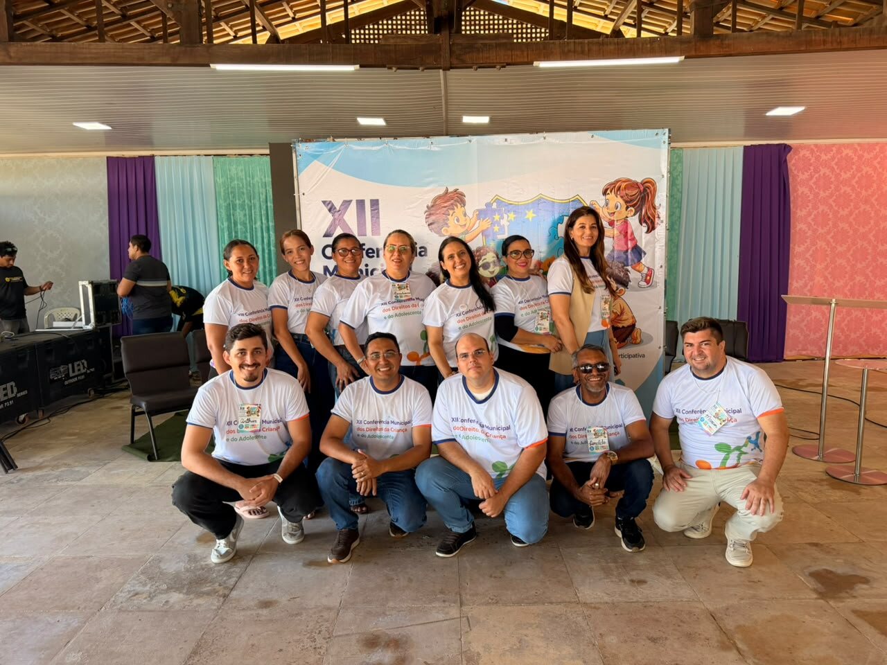 Equipe do Instituto Novo Ser responsável pela organização da XII Conferência Municipal dos Direitos da Criança e do Adolescente